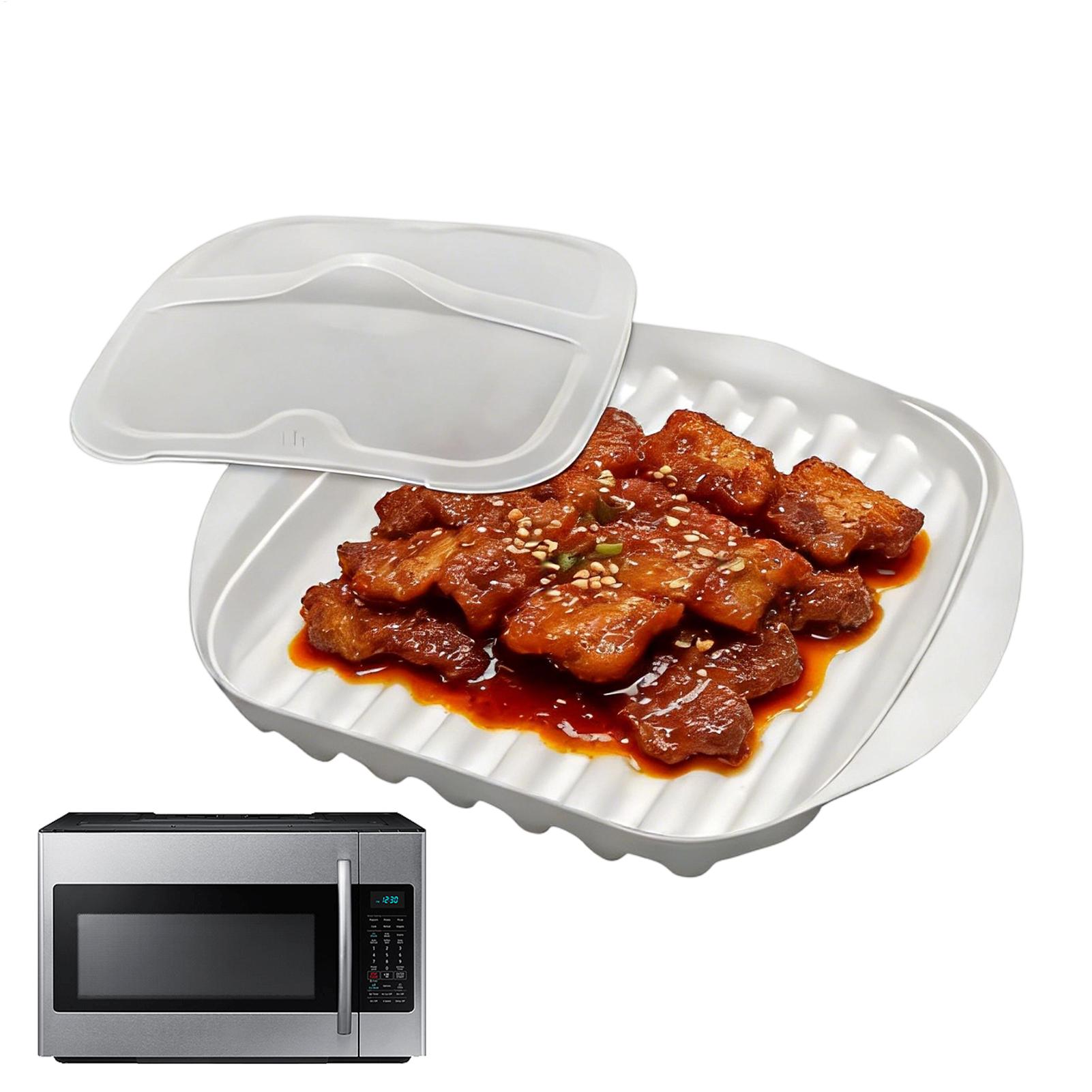 Meal Prep Hot Dogs - Bandeja Antiadherente para Microondas para Cocinar