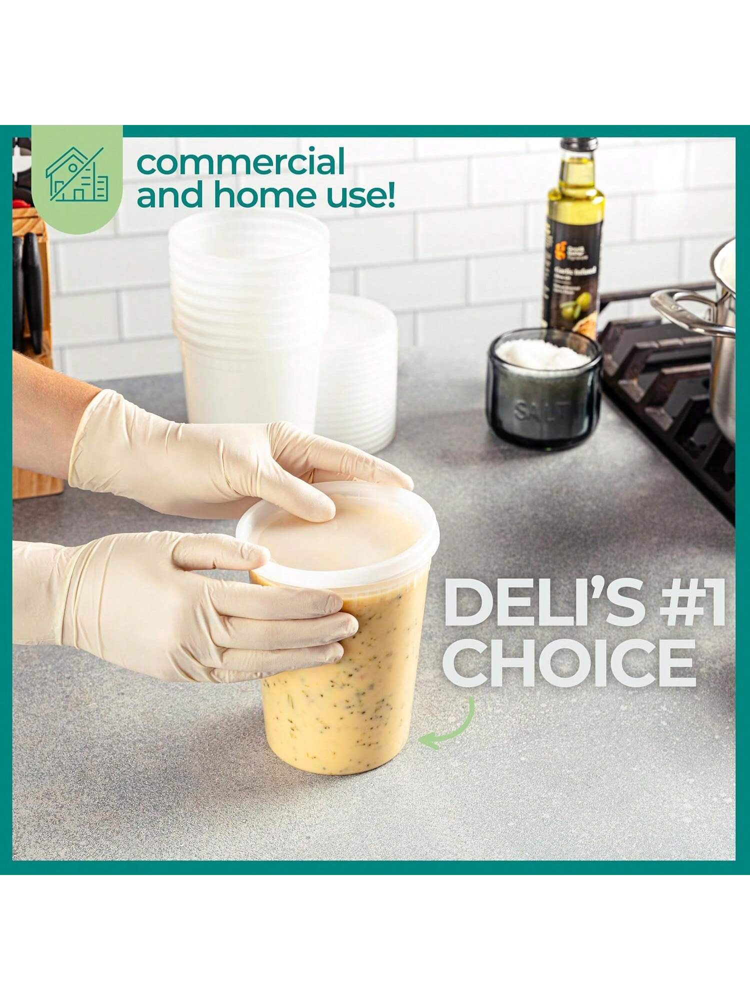 Contenedores Deli con tapas, c - Meal Prep Day reseña y precio