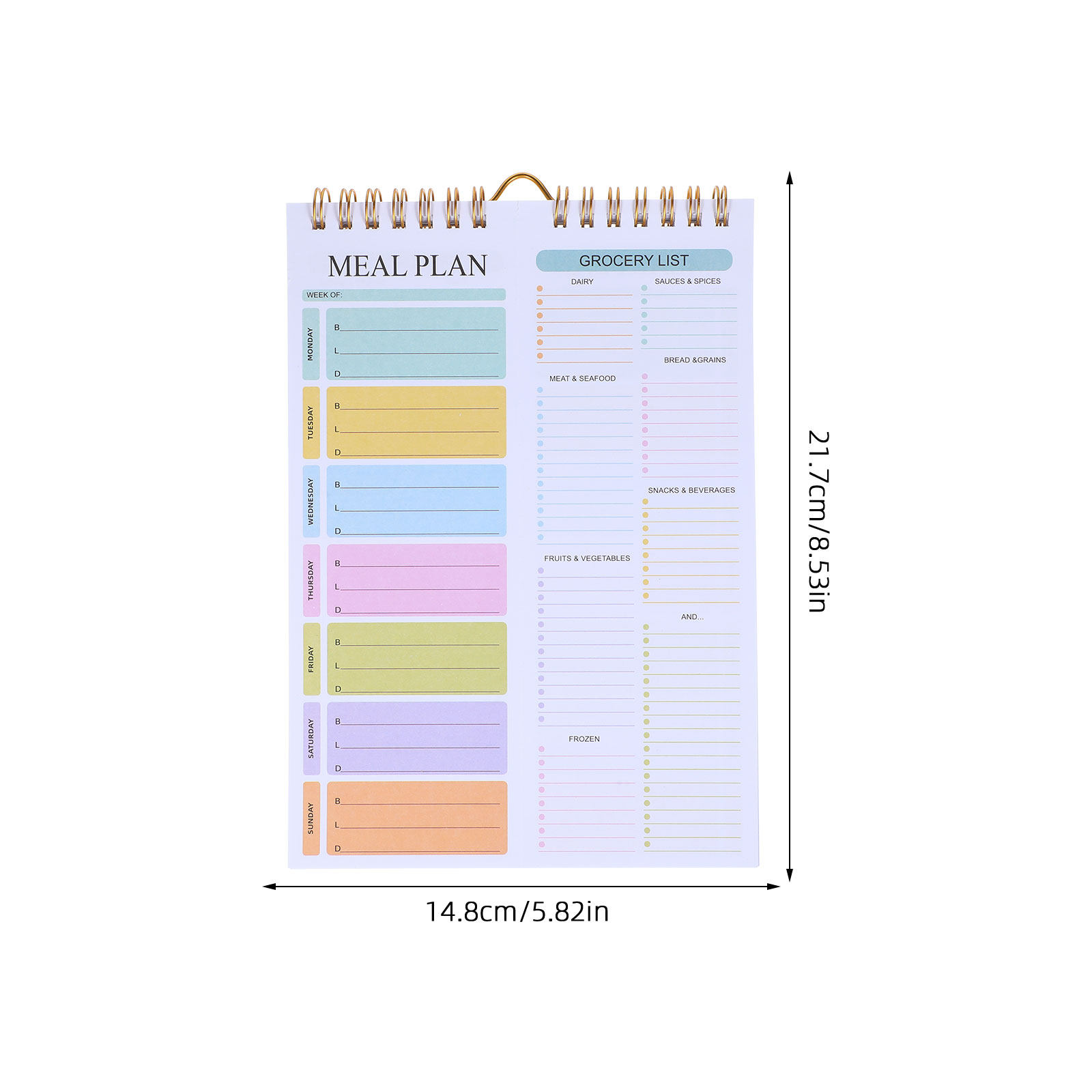 Cuaderno planificador de comid - Meal Prep Planner reseña y precio