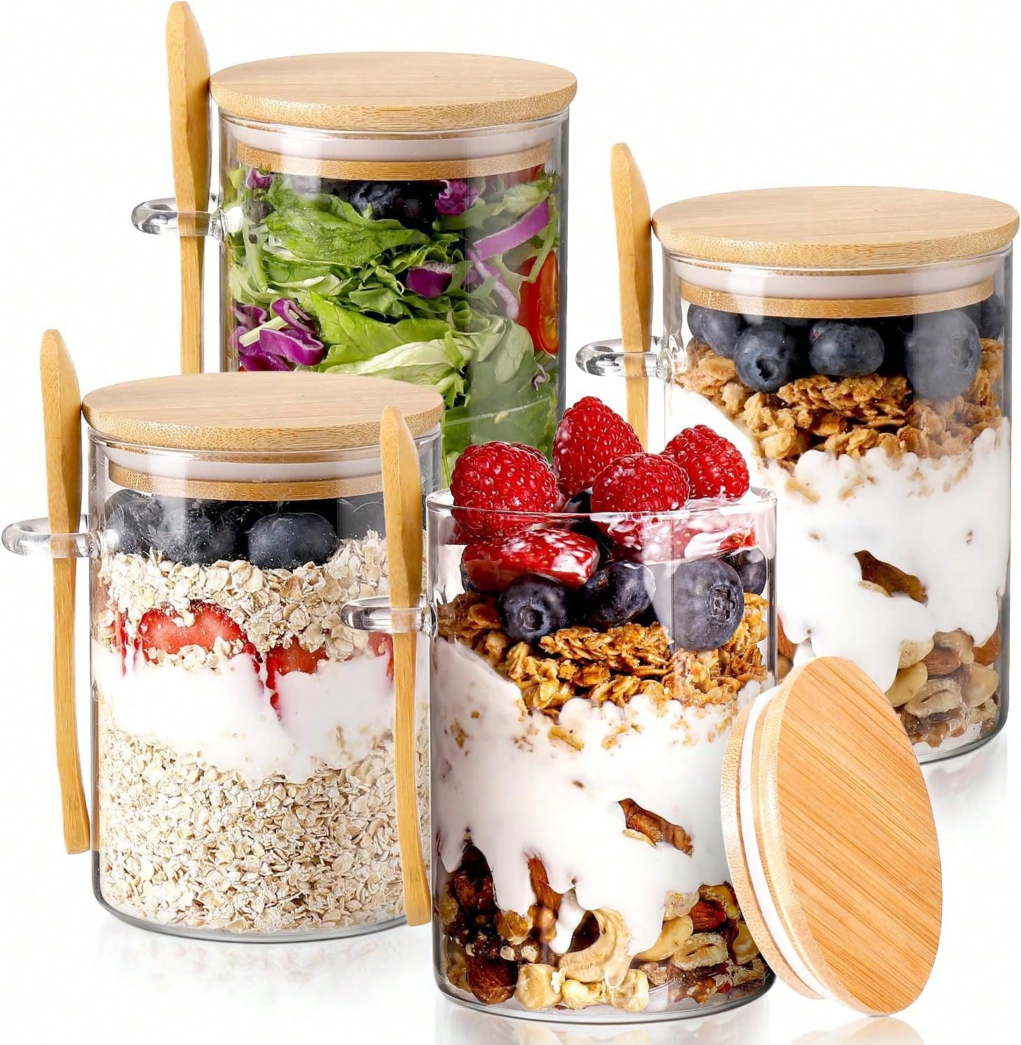Paquete de 4 Frascos para Aven - Meal Prep Yogurt Parfait reseña y precio