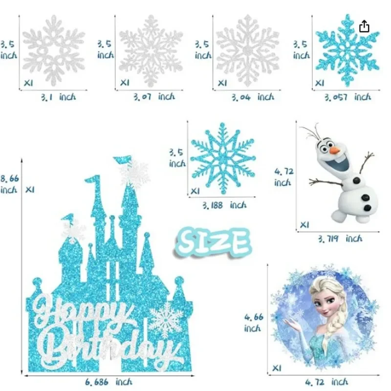 6 piezas de figuras DSN, decor - Meal Prep Frozen reseña y precio
