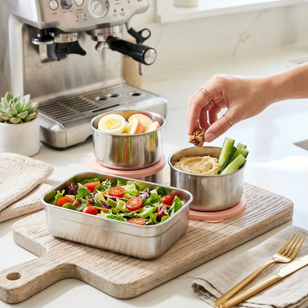 Lonchera de Acero Inoxidable 3 - Meal Prep Day reseña y precio
