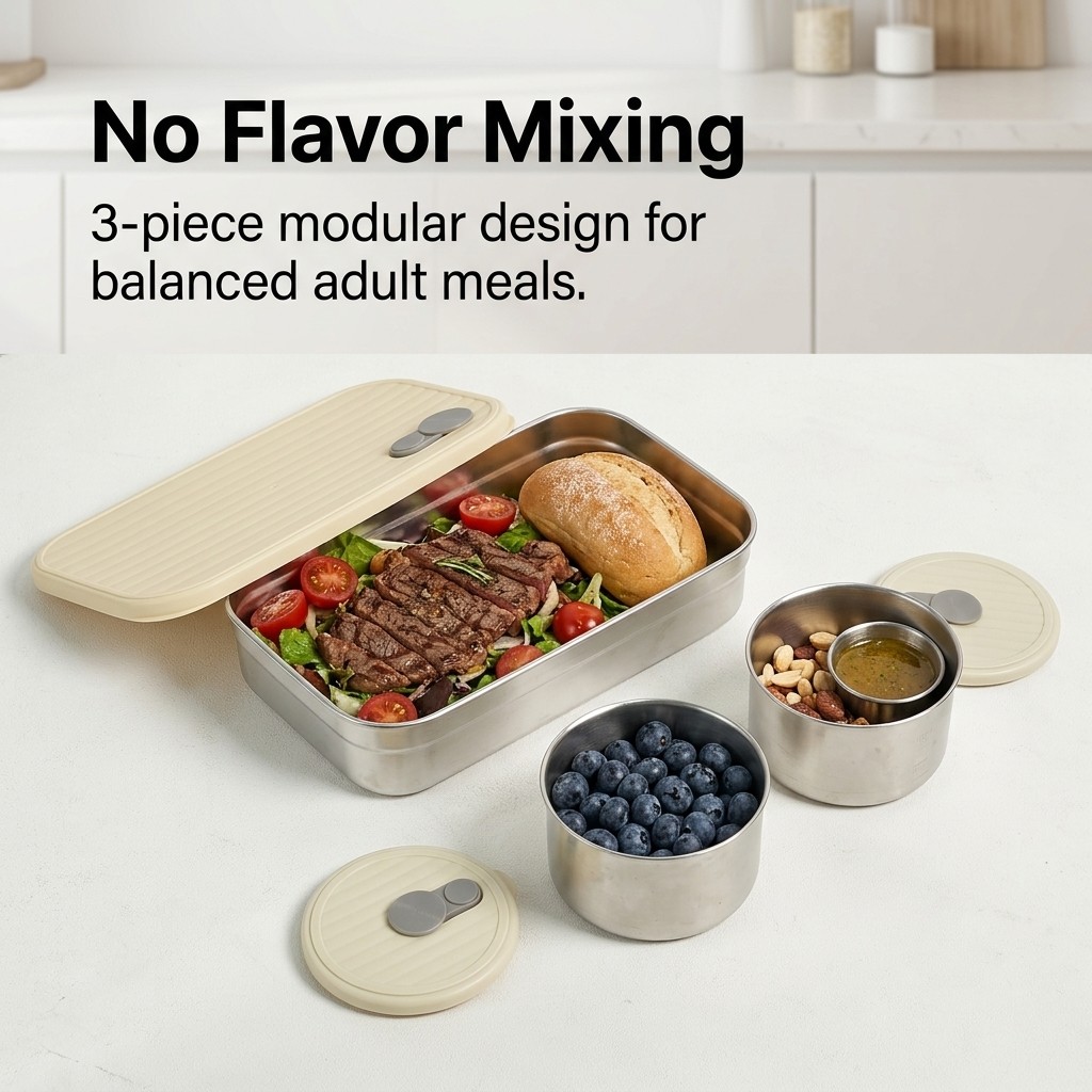Lonchera de Acero Inoxidable 3 - Meal Prep Day reseña y precio