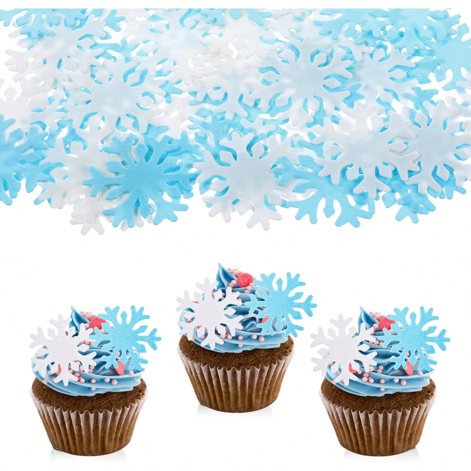 50 adornos para cupcakes azule - Meal Prep Frozen reseña y precio