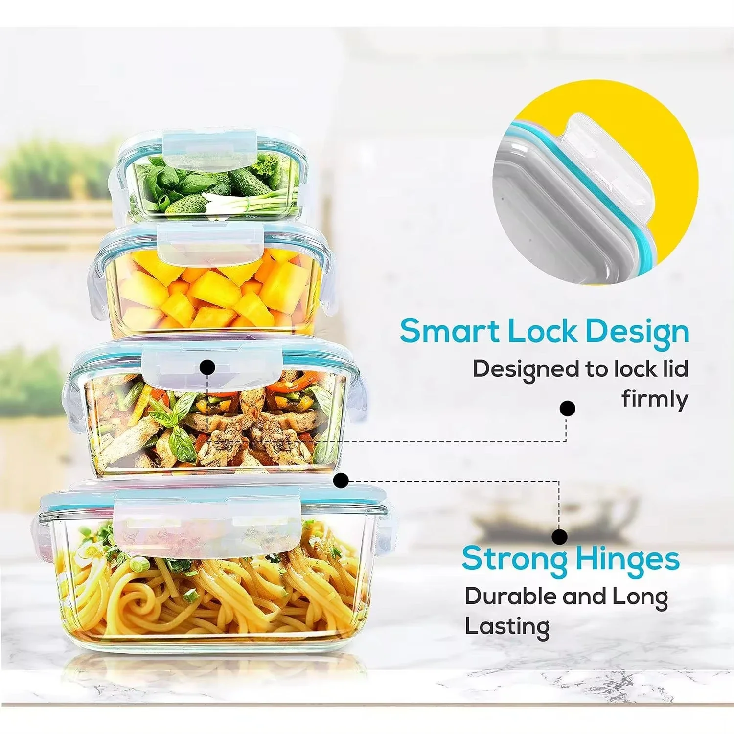 Fiambrera de vidrio, contenedo - Meal Prep Day reseña y precio