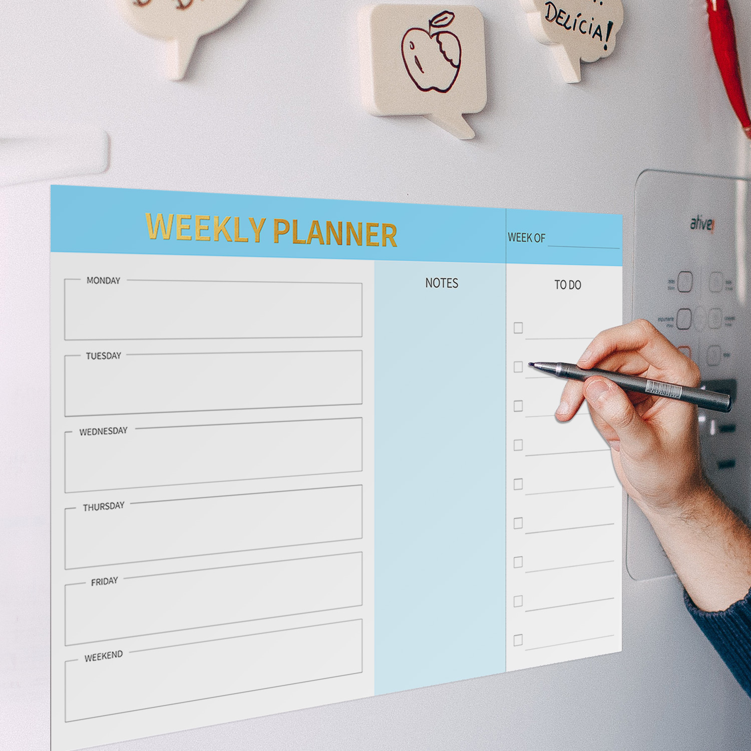 Planificador semanal magnético - Meal Prep Planner reseña y precio